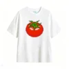 Remera Algodón Estampado Pixel Art Tomate Diseño Retro Casual