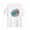 Remera Algodón Estampada Wow Diseño Retro Pop Art Calidad