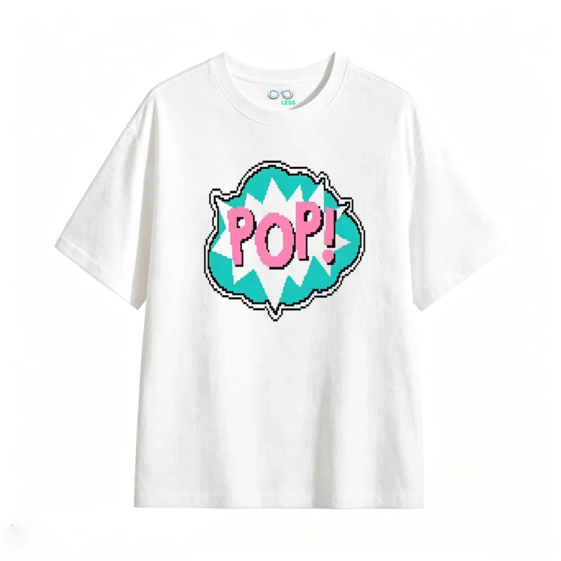主图_2 Remera Algodón Estampado Pop Art Diseño Retro Casual Calidad