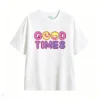 Remera Algodón Estampado Good Times Pixel Art Retro Casual