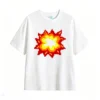 Remera Algodón Estampado Explosión Pixel Art Premium Trendy