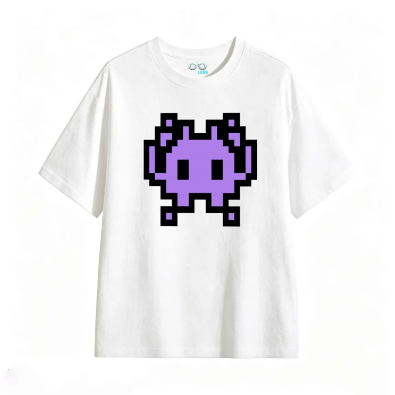 主图_2 Remera Algodón Estampado Pixel Art Retro Gamer Calidad Premium