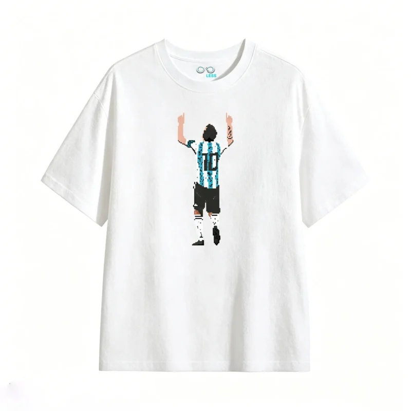 Remera Algodón Estampada Selección Argentina Messi 10 Casual