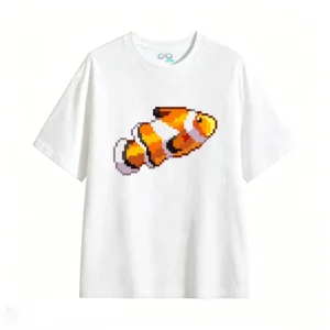 主图_2 Remera Algodón Estampado Pixel Art Diseño Retro Calidad Premium