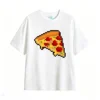 主图_2 Remera Algodón Estampado Pizza Pixel Art Diseño Casual Gamer