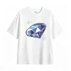 Remera Algodón Pixel Art Diamante Estampada Full Color