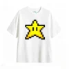 主图_2 Remera Algodón Estampado Pixel Star Retro Gaming Premium