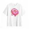 Remera Algodón Estampado Pixel Art Dona Diseño Oversize Trendy