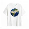 Remera Algodón Estampado Tierra Pixel Art Urbano Premium