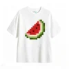 Remera Algodón Estampado Sandía Pixel Art Casual Verano