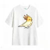 Remera Algodón Calopsita Pixel Art Estilo Kawaii Premium
