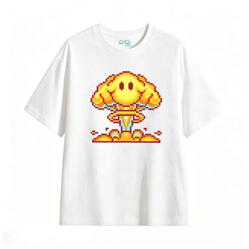 主图_2 Remera Algodón Estampado Pixel Art Diseño Gaming Premium