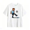 Remera Algodón Estampado Pixel Art Fútbol Selección Premium