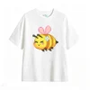 Remera Algodón Estampado Abeja Pixel Art Diseño Kawaii