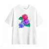 主图_2 Remera Algodón Estampado Rosas Pixel Art Diseño Urbano Premium