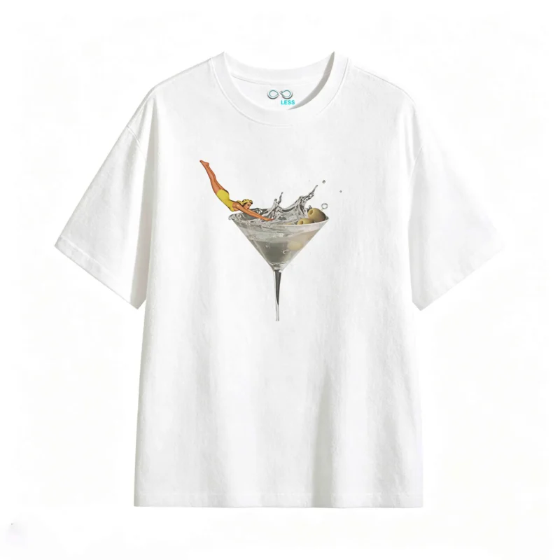 主图_2 Remera Algodón Martini Splash Estampado Vintage Oversize Premium