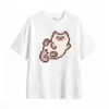 Remera Algodón Estampado Gato Pixel Art Kawaii Viral