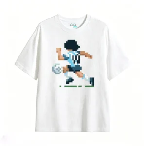 主图_2 Remera Algodón Pixel Art Futbol Argentina 10 Premium
