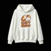 Buzo con Capucha Algodón Estampado Pixel Art Gato Casual Premium