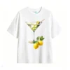 Remera Algodón Estampado Martini Limón Premium Trendy