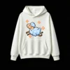 主图_2 Buzo con Capucha Algodón Estampado Oveja Pixel Art Diseño Kawaii