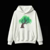 Buzo con Capucha Algodón Estampado Sauce Pixel Art Estilo Casual Urbano