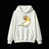 主图_2 Buzo con Capucha Algodón Calopsita Pixel Art Estampado Casual Vintage