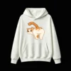 主图_2 Buzo con Capucha Algodón Estampado Gato Pixel Art Diseño Divertido