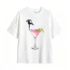 Remera Algodón Estampado Cóctel Arte Urbano Oversize Premium