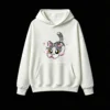 主图_2 Buzo con Capucha Algodón Estampado Gato Estilo Retro Oversize