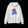 主图_2 Buzo con Capucha Algodón Estampado Flores Vintage Oversize