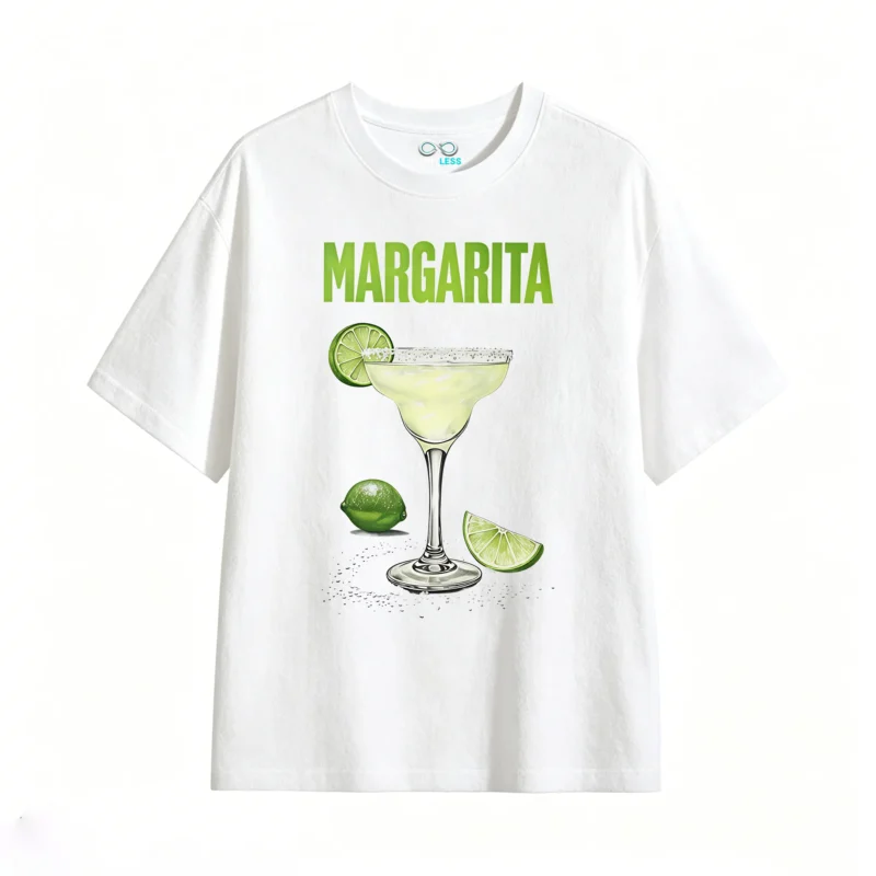 Remera Algodón Estampa Margarita Cocktail Verano Premium