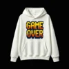 主图_2 Buzo con Capucha Algodón Estampado Game Over Pixel Gamer Calidad Prem