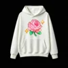 Buzo con Capucha Algodón Estampado Rosa Pixel Art Diseño Aesthetic
