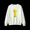 Buzo cuello redondo Algodón Copa Mundial Pixel Art Diseño Futbol Premium