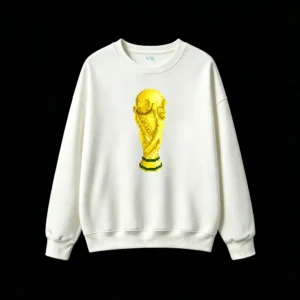 主图_2 Buzo cuello redondo Algodón Copa Mundial Pixel Art Diseño Futbol Premium