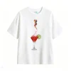 Remera Algodón Estampado Cóctel Verano Casual Premium
