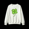 主图_2 Buzo cuello redondo Algodón Estampado Trébol 8-bit Pixel Art Premium