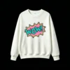 主图_2 Buzo cuello redondo Algodón Estampado Wow Pop Art Diseño Retro Calidad