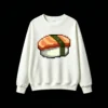 Buzo cuello redondo Algodón Estampado Sushi Pixel Art Diseño Gamer Casual
