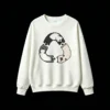Buzo cuello redondo Algodón Estampado Gatos Pixel Art Casual Premium