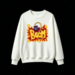 主图_2 Buzo cuello redondo Algodón Estampado Pixel Art Diseño Boom Urbano Premium