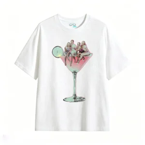 主图_2 Remera Algodón Estampado Martini Diseño Retro Vintage Full