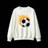 Buzo cuello redondo Algodón Estampado Pixel Art Fuego Urbano Premium