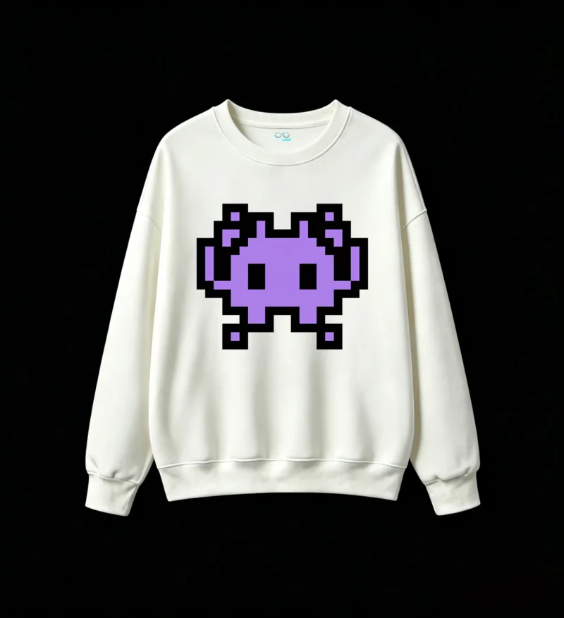 Buzo cuello redondo Algodón Estampado Pixel Art Gamers Retro Calidad Premium