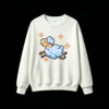 Buzo cuello redondo Algodón Estampado Oveja Pixel Art Diseño Kawaii