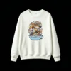 Buzo cuello redondo Algodón Estampado Gatos Pixel Art Diseño Kawaii Oferta