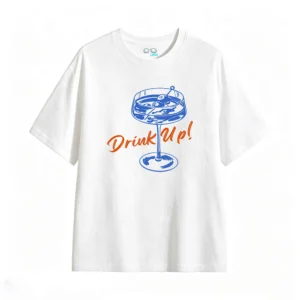主图_2 Remera Algodón Estampado Martini Drink Up Fiesta Cóctel Premium