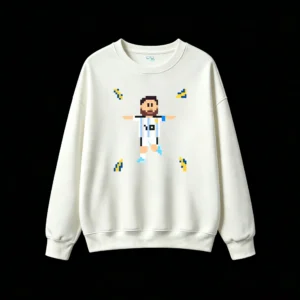 Buzo cuello redondo Pixel Messi Argentina Estampado Full HD 10
