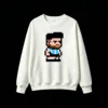 Buzo cuello redondo Algodón Estampado Pixel Art Futbol Argentina Retro